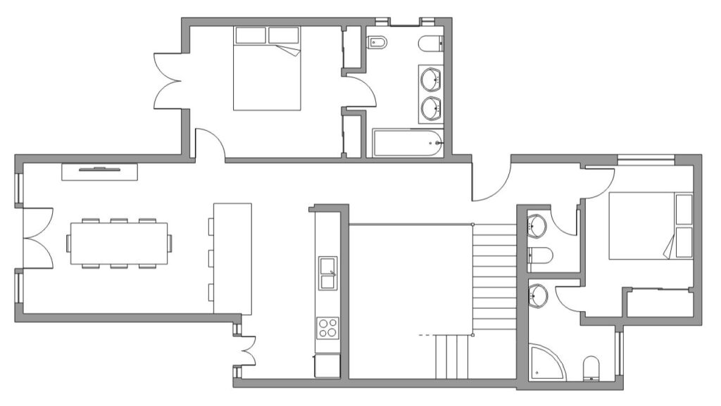 upper floor at villa